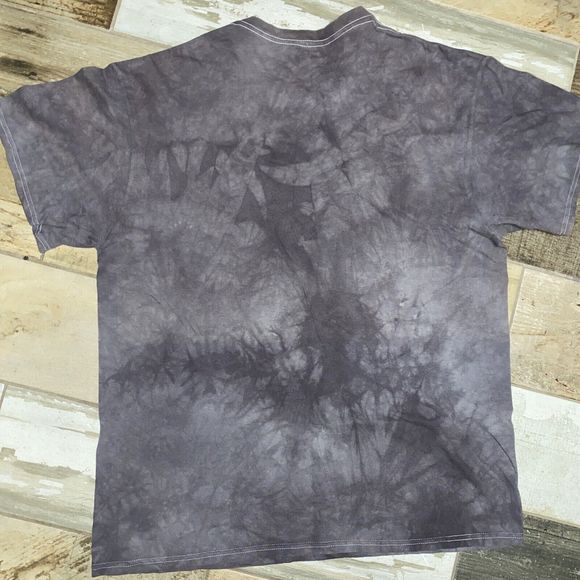 The Mountain Shirt Mens Large Tie Dye Gray Wolf 3D Graphic Wild Life Art Wolves - Picture 4 of 12